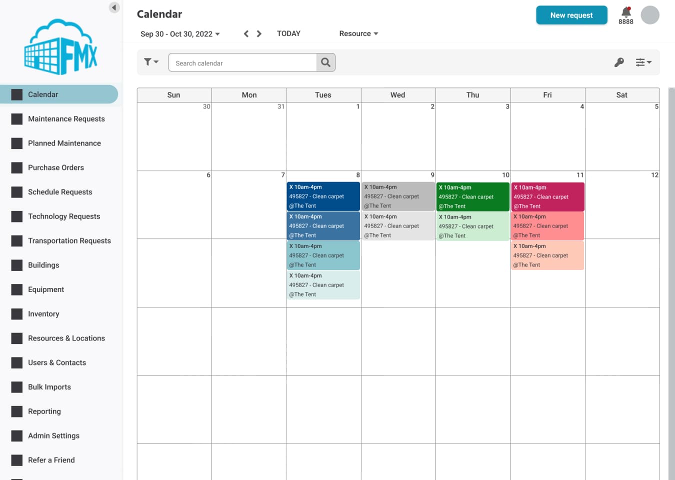 A screenshot of a SaaS product dashboard with noticeable branding elements